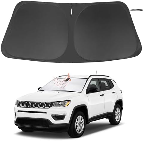 Windshield Sun Shade for 2017-2025 Jeep Compass Accessories by LHFLIVE