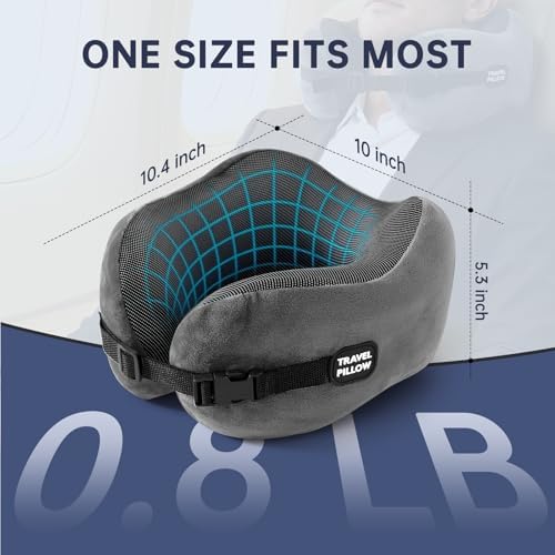 Neck Pillow Memory Foam Adjustable Clasp - Image 2