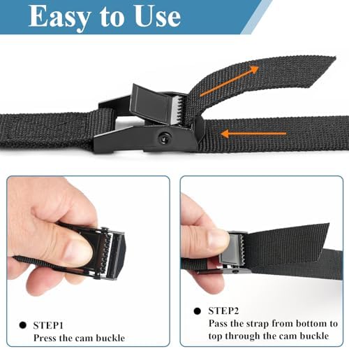 PEASUG Tie Down Straps, 4 Pack Lashing Straps - Image 4