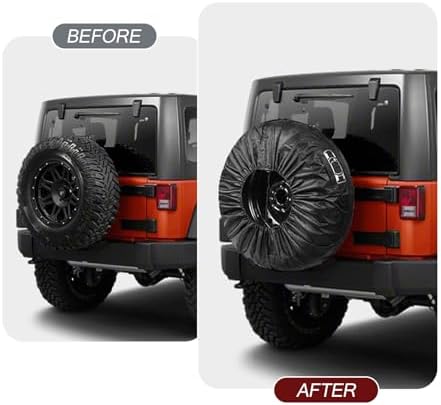 Pack-1 Car Spare Tire Cover, Adjustable Perfect Wrapping Cover - Image 6