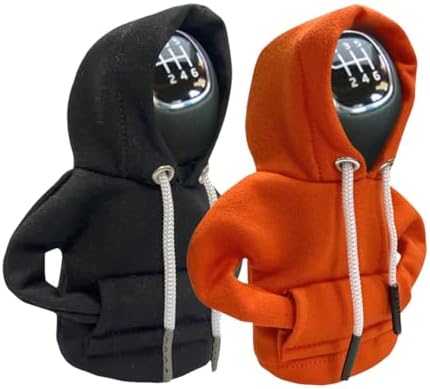 JOYCOURT 2PCS Car Gear Shift Hoodie Auto Shifter Knob Cover by JOYCOURT