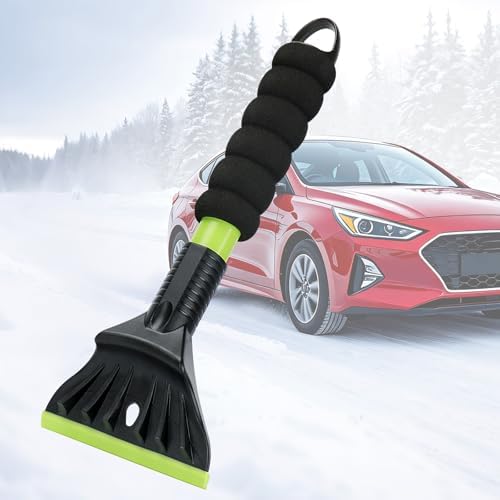 Oversized Ice Scrapers for Car Windshield, Snow Brush Scrapers Car Window Frost by Nibule