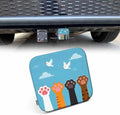 2" Receiver Hitch Cover Cat Paws, Cartoon Animal Dog Paws Cat Claws Sturdy by Beabes