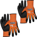 KLEIN TOOLS 60582 Work Gloves, Knit Dipped Cut Resistant ANSI A1 Nitrile Coated by Unknown
