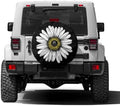 Daisy Flower Spare Tire Cover by Foruidea