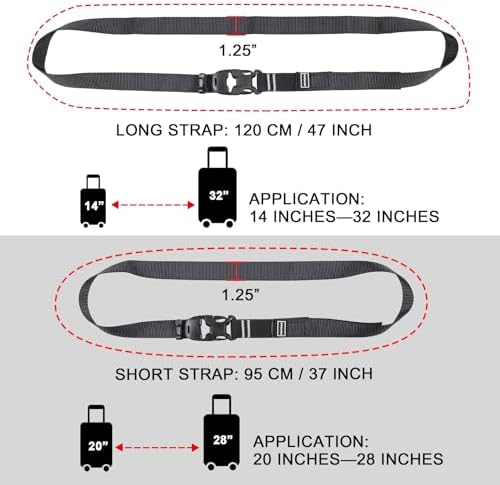 Luggage Straps, Stretchable Luggage Connector Straps - Image 3