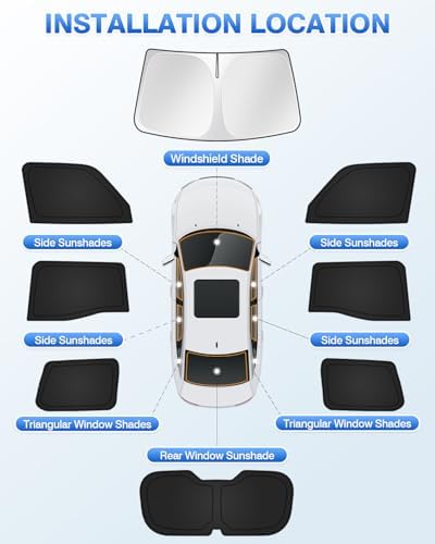 Canvcle Sunshades for 2024 2025 2026 Toyota Land Cruiser Prado 250 Accessories - Image 5