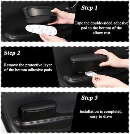 Yourkar Car Armrest Support Cover, Left Side Door Armrest Cushion Pad Extender - Image 6