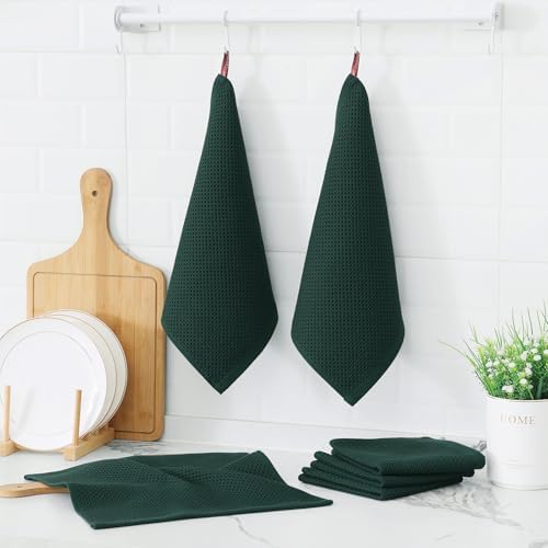 Kitinjoy Cotton Waffle 6-Pack Kitchen Towels - Image 6
