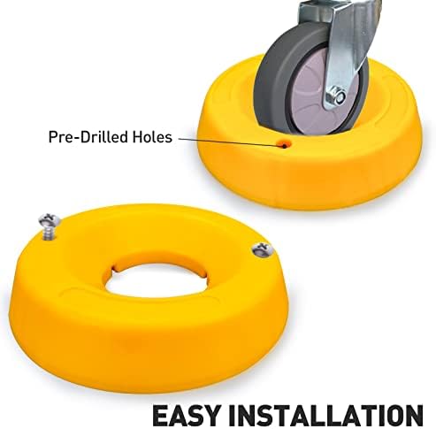 HOXWELL 2 Pcs Wheel Dock for Trailer Tongue Jack, Heavy Duty Wheel Dock for - Image 2