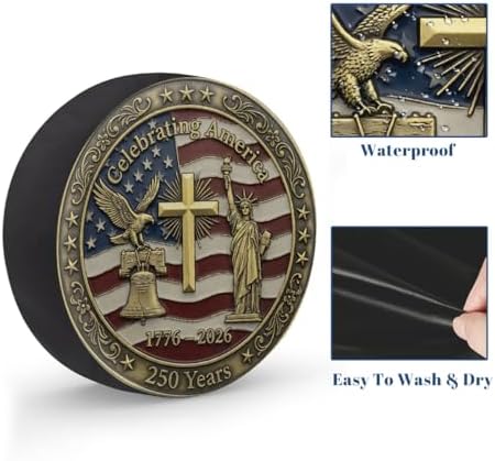 Flag Spare Tire Cover Waterproof Dust-Proof Spare Wheel Covers - Image 4