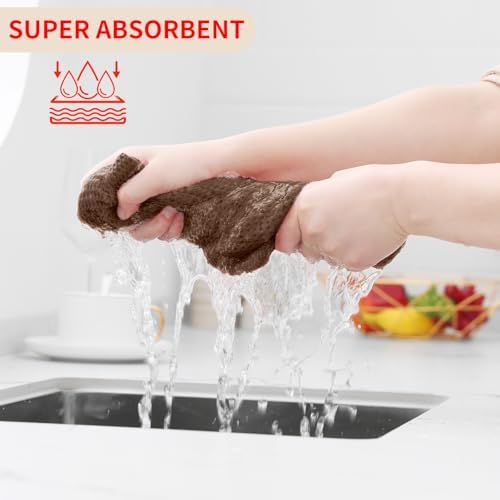 Homaxy 100% Cotton Waffle Weave Kitchen Dish Cloths 8-Pack - Image 3