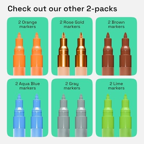 ARTISTRO Pink Acrylic Paint Markers - Image 6