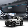 Wigoo for Jeep Wrangler 2018-2026 Windshield Sunshade, Keeps Interior Cool by wigoo