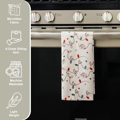 Flourish Wildflowers Microfiber Kitchen Towels | Waffle Fabric Tea Towel| Super - Image 4
