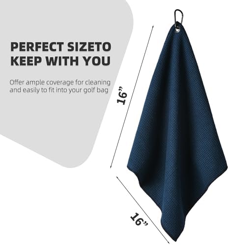 Mile High Life Microfiber Golf Towel 6 Pack Waffle - Image 2