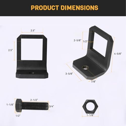 Anti Rattle Hitch Tightener Clamp Heavy Duty Steel Coated Trailer - Image 3