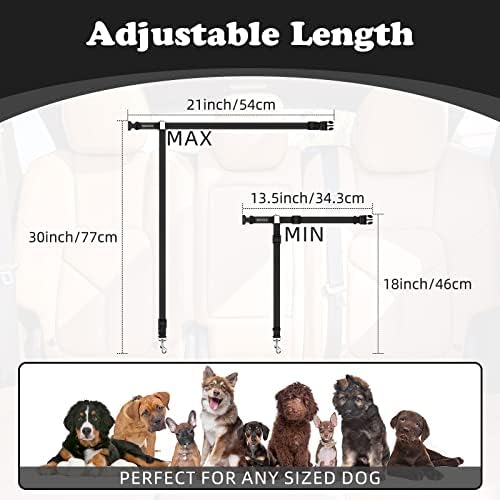 BWOGUE Dog Seat Belt for Car, Headrest Restraint Safety Lead, Dogs Cats - Image 4