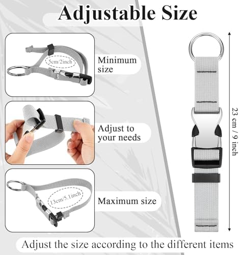 3 Pcs Add a Bag Luggage Straps for Suitcases, Connector Straps - Image 2