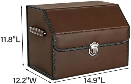 Leather Storage Box Car Trunk Organizer - Image 2