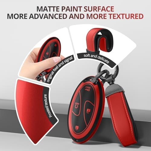 for Hyundai Key Fob Cover & Leather Keychain - Image 4