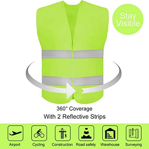 DUSKCOVE 10 Pack High Visibility Safety Vest - Image 3