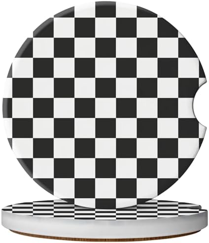 2 Pack Car Coasters for Cup Holders, Cute Car Accessories Interior by YeeCASE