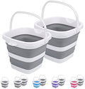 2 Pack Collapsible Buckets 5L 1.3Gallon Small Cleaning Bucket by Craftend