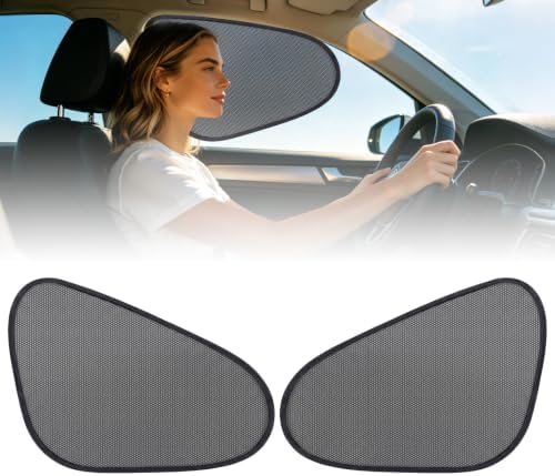 2-Pack Car Window Shades, Mesh Static adsorption Side Window Anti-UV Sunshade by Unknown