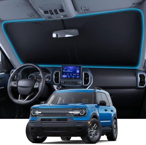 Wigoo for Ford Bronco Sport Windshield Sunshade, Custom Fit, Keeps Car Cool by wigoo