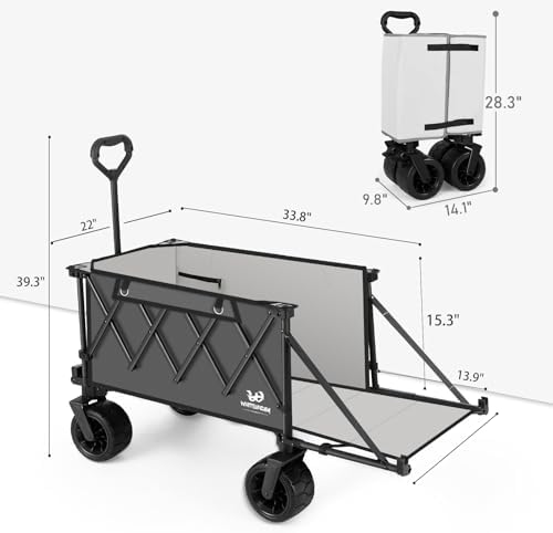 Whitsunday Collapsible Folding Wagon Heavy Duty Utility Beach Wagons - Image 2