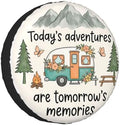 Retro Camper Spare Tire Cover SUV Trailer Truck RV 16 Inch by FATTTYCY