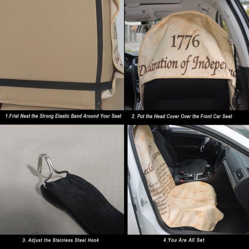 Car Seat Cover Protector Front Seats, - Image 4