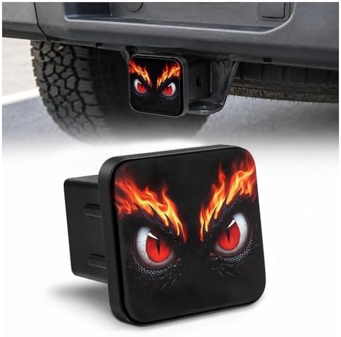 Trailer Hitch Covers Fiery Red Dragon, Heavy Duty 2 Inch Hitch Cover by Unknown