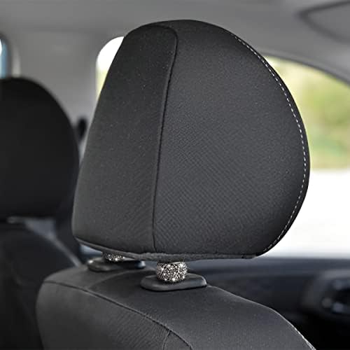 BELOMI 4 Pack Car Headrest Collars, Bling Car Head Rest Collars Rings Decor - Image 4