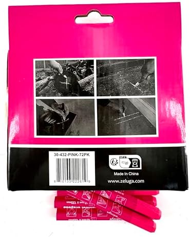 Zeluga 4.7in. x 0.47in. Hex Shape Industrial Lumber Marking Crayons - Image 4