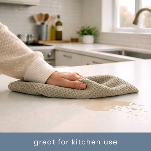 S&T INC. Aura Waffle Hand Towels, 4 Pack - Image 6