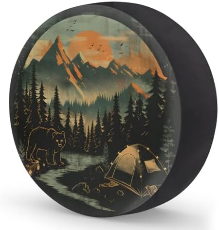 Bear Spare Tire Cover Waterproof Dust-Proof Spare Wheel Covers - Image 2