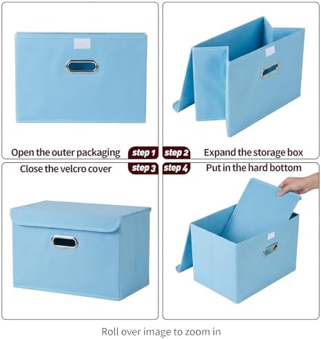 STOREONE Fabric Storage Cube Bins Foldable Organizer Container Collapsible - Image 6