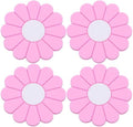 4-Pack Car Cup Holder Coaster Inserts, Daisy Shape, 2.75 Inch Non-Slip Silicone by MEAJOO