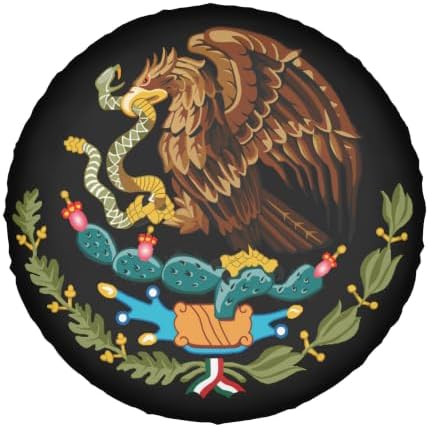 Mexico Flag Spare Tire Cover, Universal Waterproof & Dustproof Wheel Protectors - Image 2