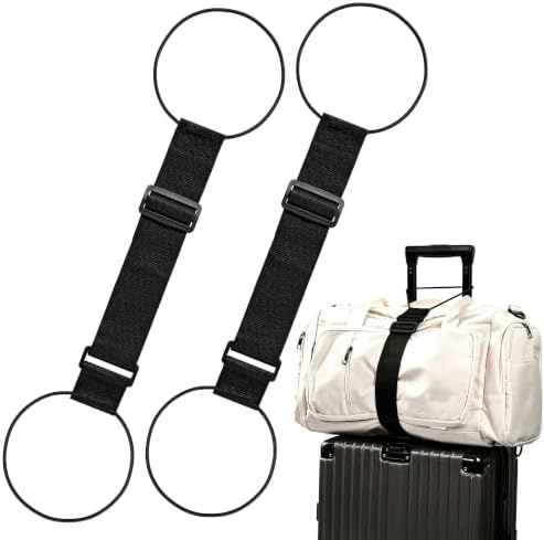 2Pcs Luggage Straps for Suitcases, Adjustable Luggage Connector Straps by Unknown