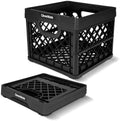 CleverMade Collapsible Milk Crate - 25L - Obsidian by CleverMade