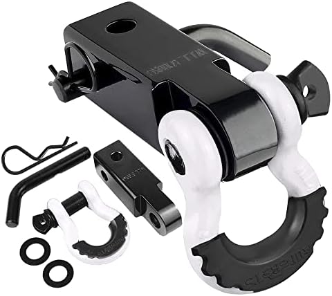 AUTOBOTS Tow Hitch Receiver 2" Shackle Hitch Receiver White by AUTOBOTS