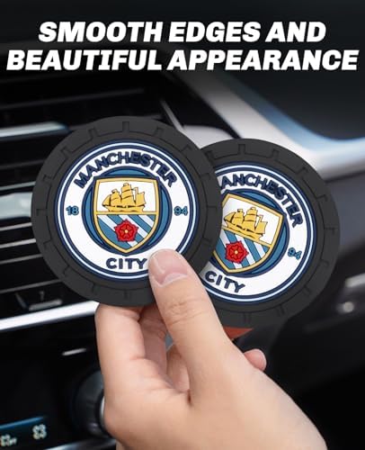 Cup Holder Insert Coaster for Manchester City UEFA Fans, Anti Slip Car Cup - Image 7