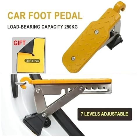 Car Roof Rack Step Foldable Car Door Step Multifunction Universal Aluminium - Image 7