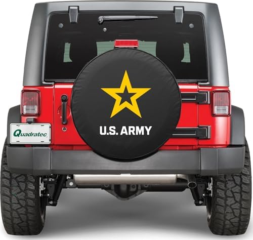 Quadratec Spare Tire Cover, U.S. Army Licensed Logo by Quadratec