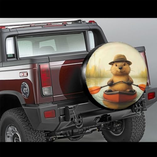Beaver in The Lake Spare Tire Cover - Image 2