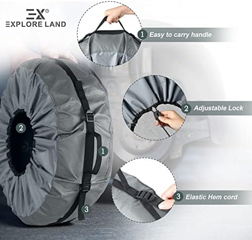 Explore Land Tire Cover with Handle 4P Fit Diameters 29''-31.75'' - Image 2