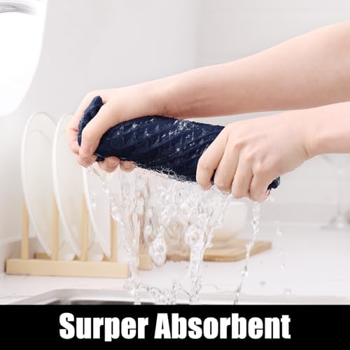 Homaxy Microfiber Kitchen Towels and Dishcloths Sets, 8 Pack - Image 2